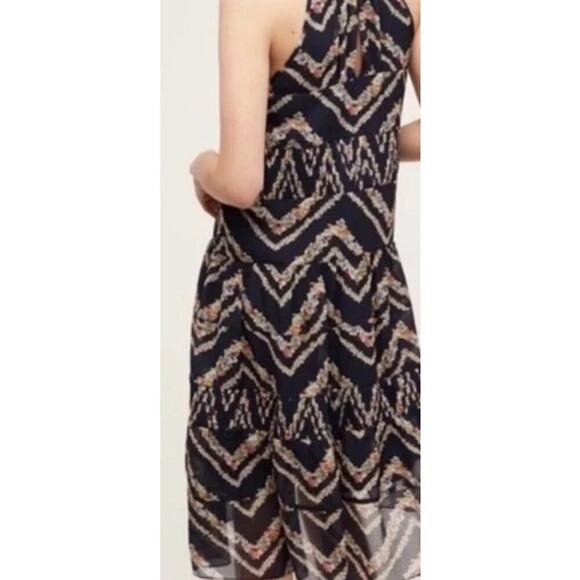 Anthropologie HD Paris Women's Rococo Sleeveless Midi Tiered Trapeze Dress Med - Picture 2 of 10